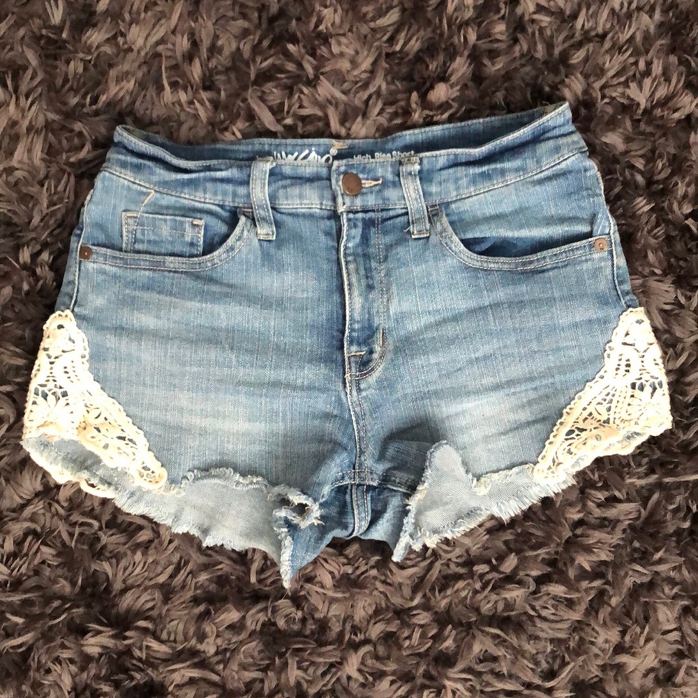 Denim shorts